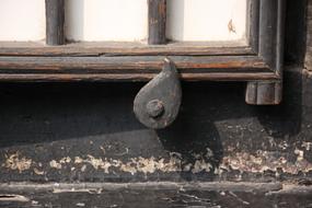 wooden window closed