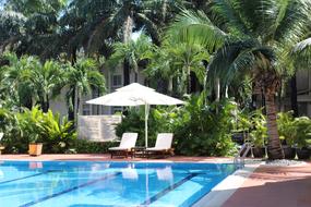 Vacation Break by swimming pool