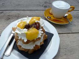 Food Pastry Coffee Whipped