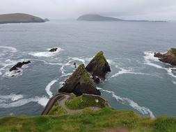 beautiful view of the cliffs in the sea