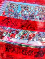 colored glass surface