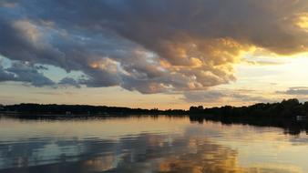 Landscape of Poland Lake