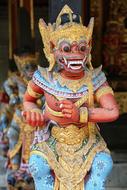 colored statue in bali