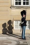 shadow of the guard at the castle