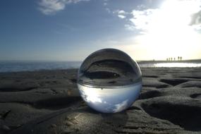 Globe Image Ball Glass
