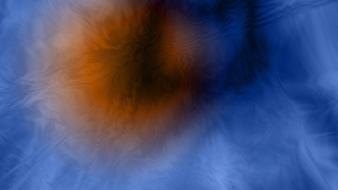 blue stain with orange color