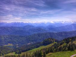 Mountains Summer landscape View