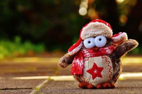 Owl or Plush Winter toy