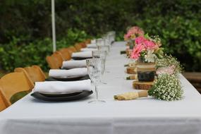 wedding table on the terrace