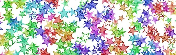 banner header stars celebration