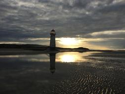 Talacre Lighthouse at Sunset