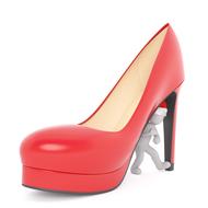 red heel of a woman