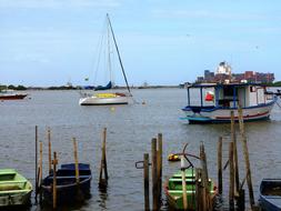 fishing port at sea