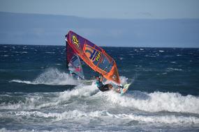 sports boat at sea