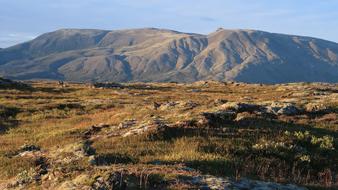 panorama of the volcanic year in Iceland