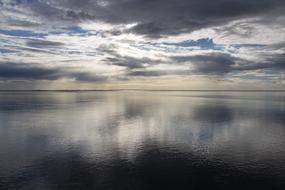 beautiful lake with a view of the sky