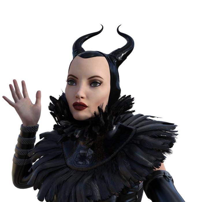 evil fairy fantasy woman render