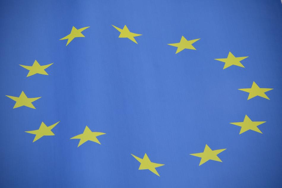 European flag with stars