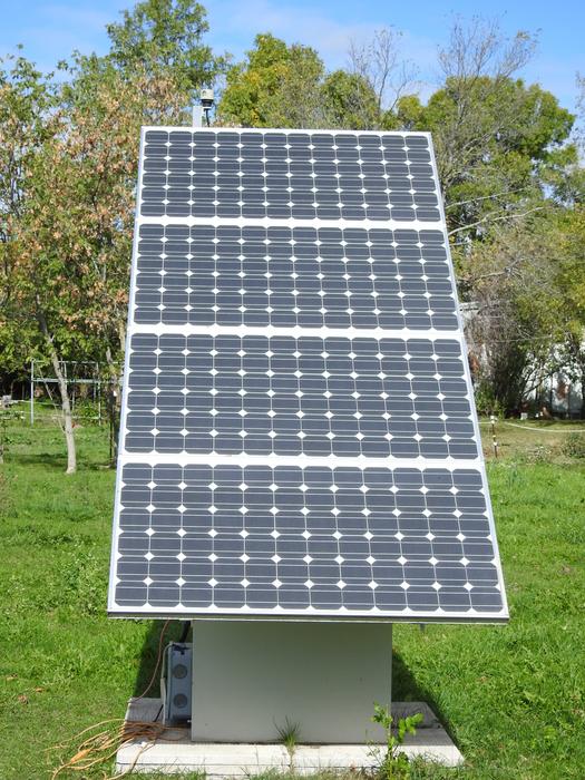 solar panel up