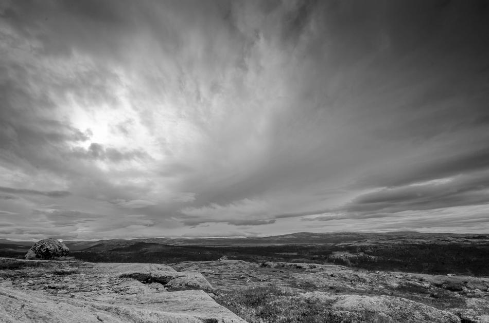 Views of Gray Mountain in Norway