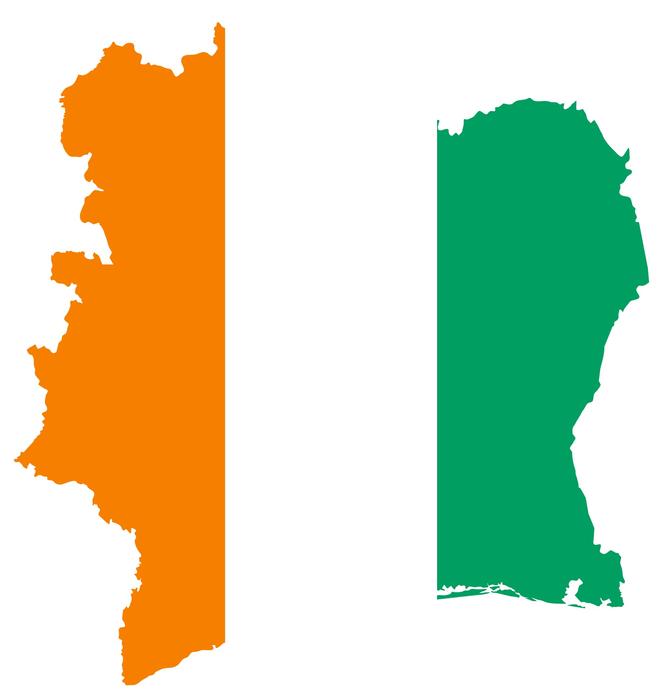 continent african colored flag