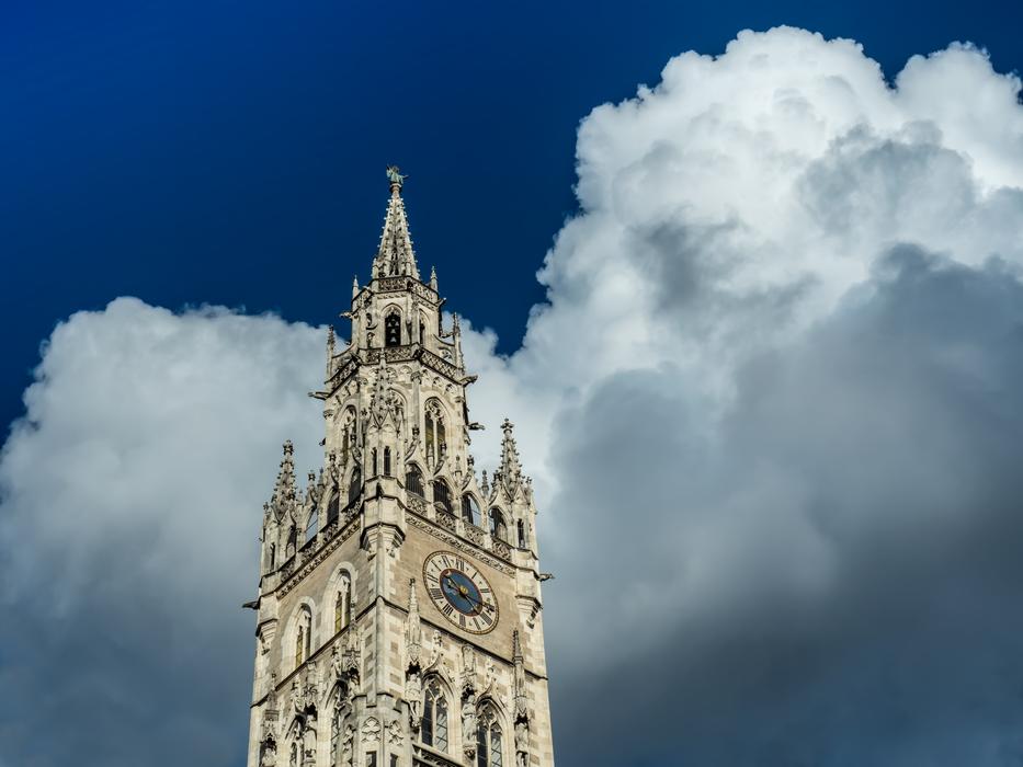 A tall beautiful tower against the sky