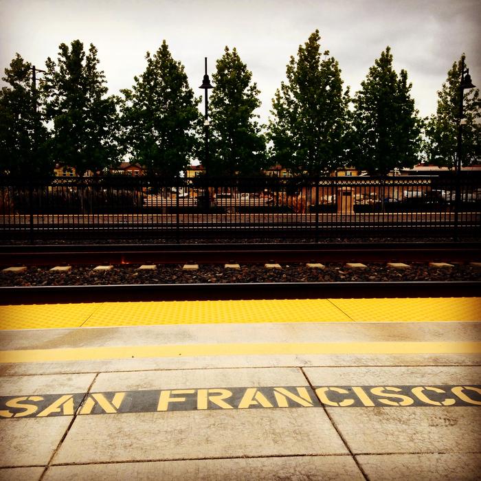 Caltrain Platform Northbound San