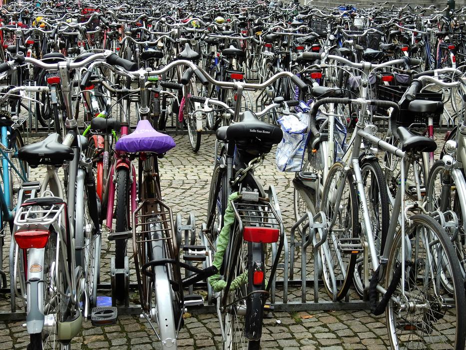 Parking Wheel Bike Turned