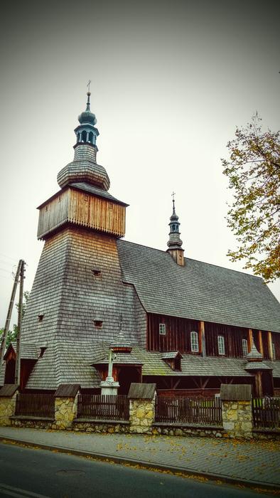 a beautiful old wooden church