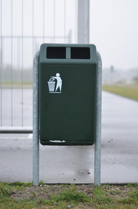 trash can on the street