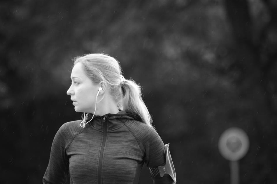 Photo of a girl on a jog