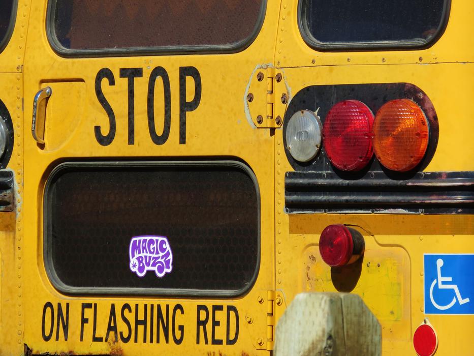 Stop Bus Yellow