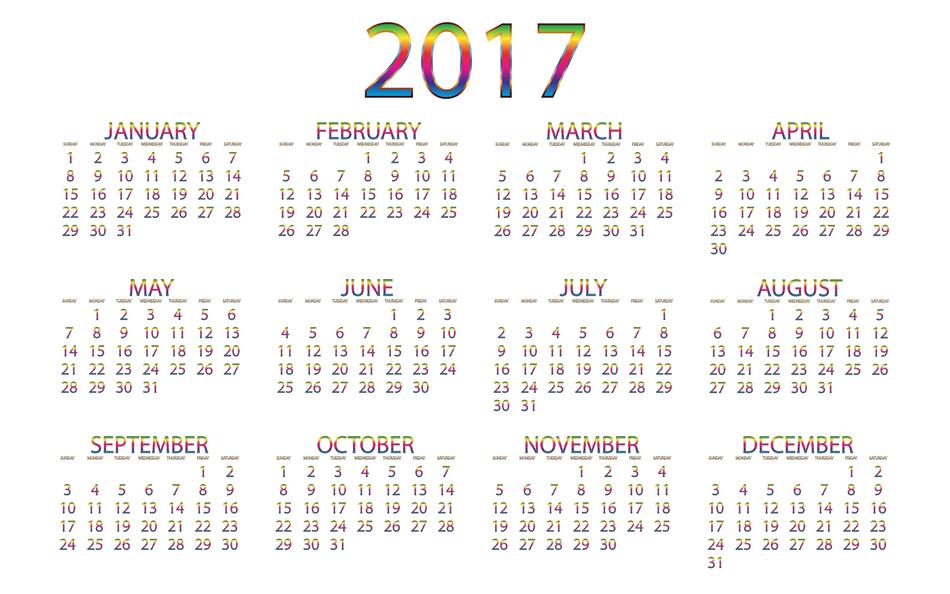 twenty seventeen 2017 calendar year