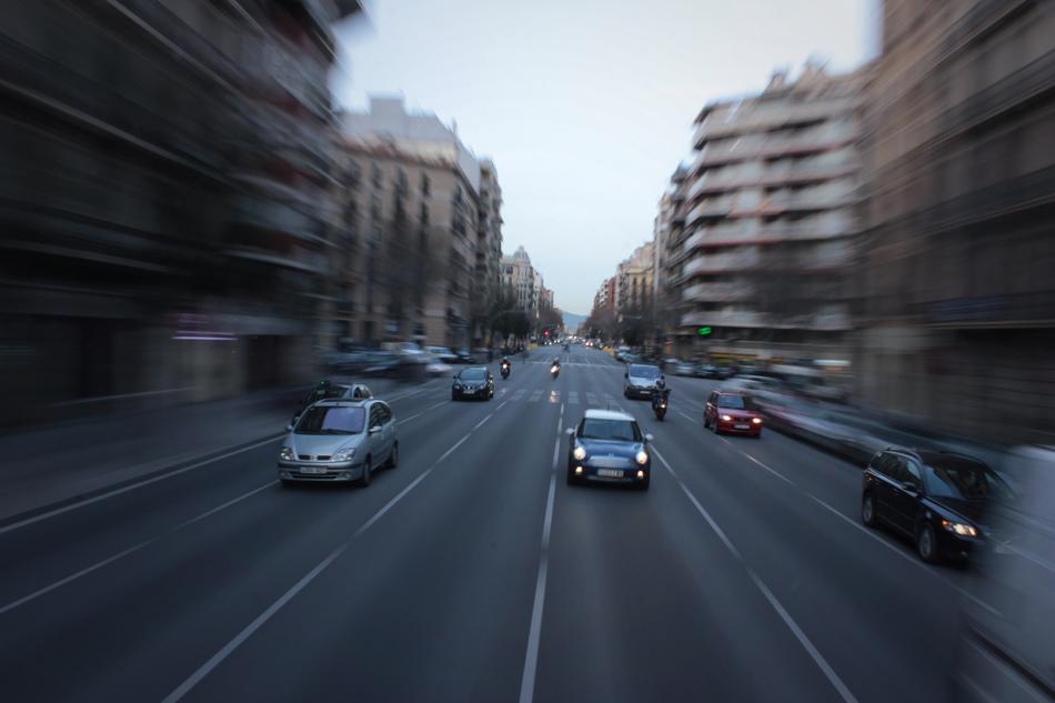 Barcelona Zoom Blur