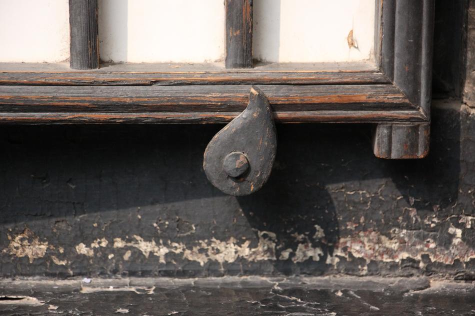 wooden window closed