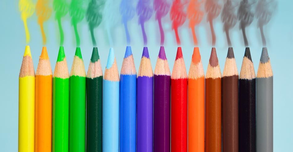 palette crayons