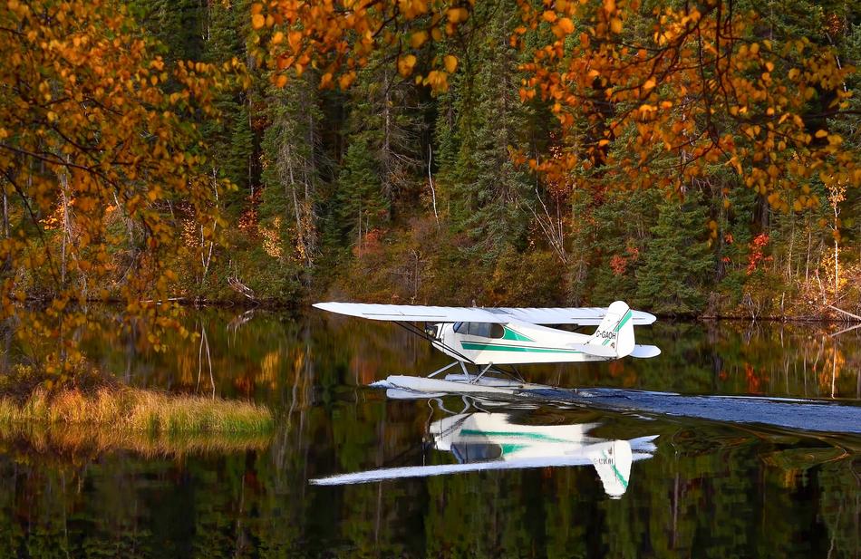 Seaplane Autumn Landscape