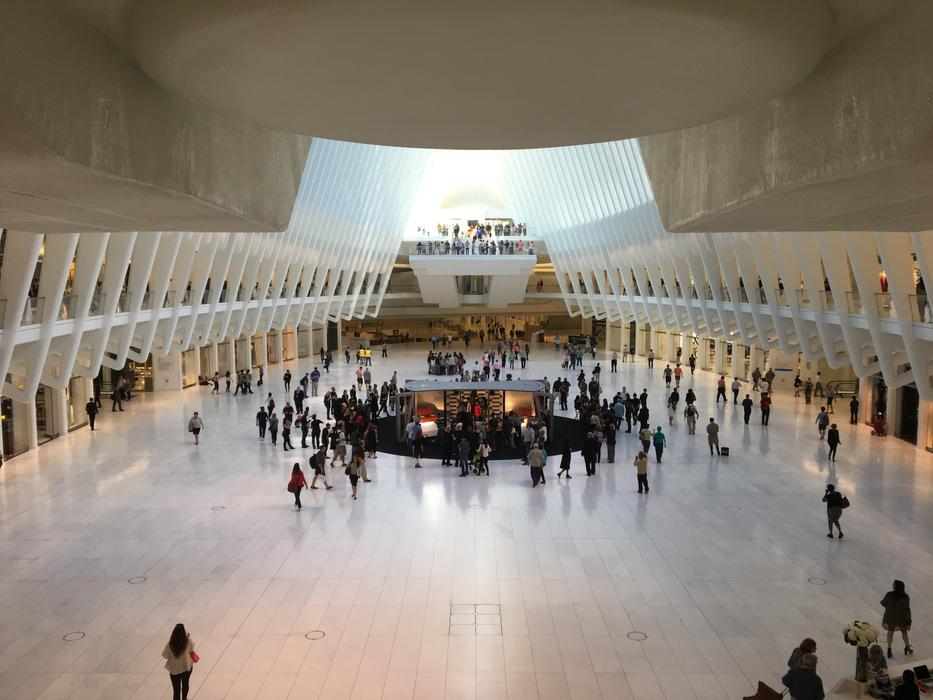 people at the world trade center
