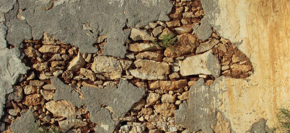 old battered wall