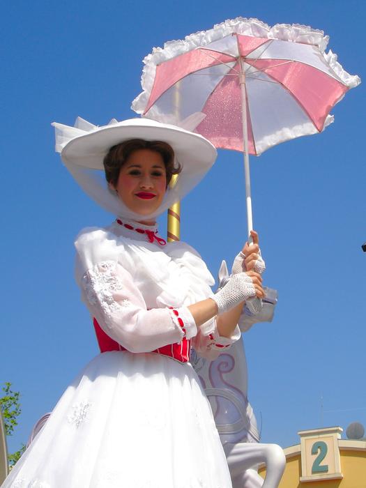 cute girl with a dress and an umbrella