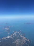 Aerial Photo of Jeju island Sky