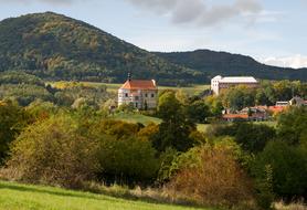 Landscape of Autumn Village ceske