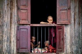 Myanmar Monastery Boyhood
