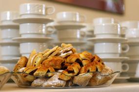 Sweet baked goods for coffee