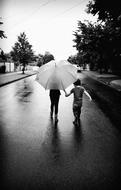 Umbrella Rain Walking