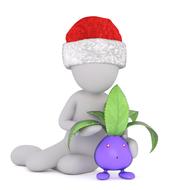 eggplant white male 3d model