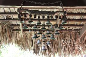 roof decorated with bells