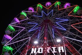 burning lamps on amusement rides