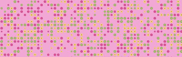 floral pink banner