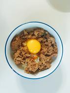 boiled egg and noodles